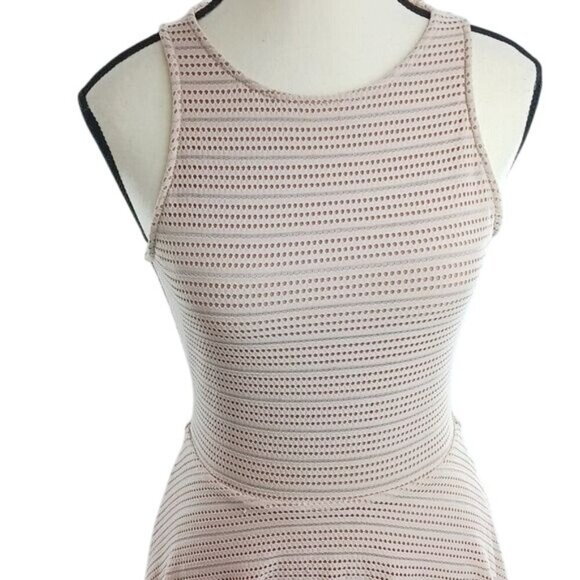 BCBGMaxazria Dress Soft Pink Cassandra Mini Fit and Flare Sleeveless Size XS - Picture 2 of 6